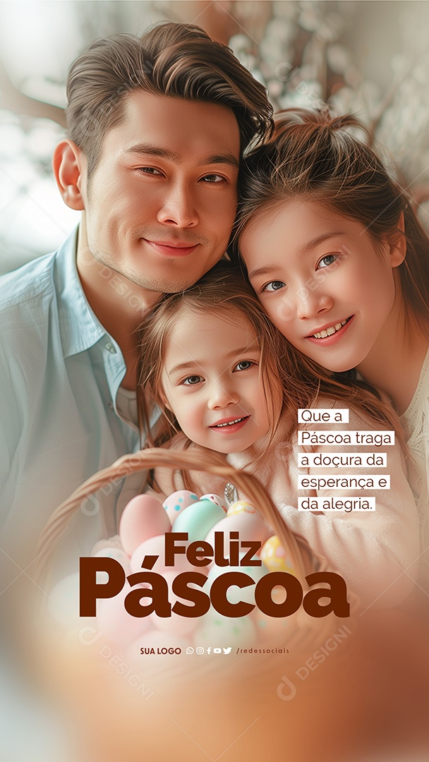 Story Easter Sweetness of Hope and Joy Social Media PSD Editable