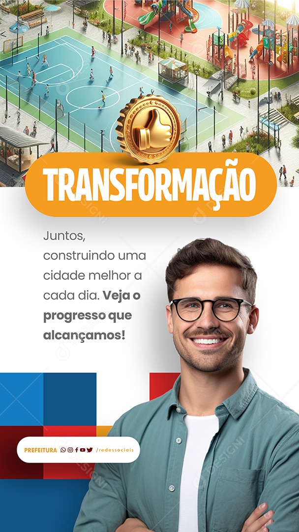 Story Prefeitura Transformação Social Media