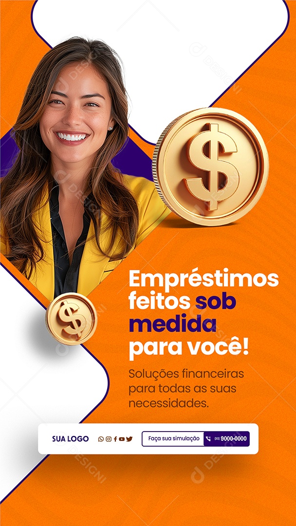 Story Loan Tailored For You Social Media PSD Editable