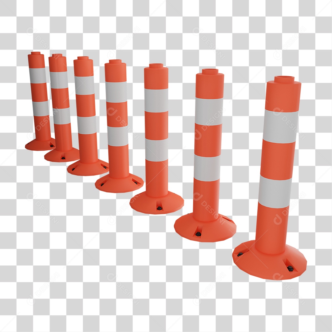 Cone de Trânsito PNG Transparente
