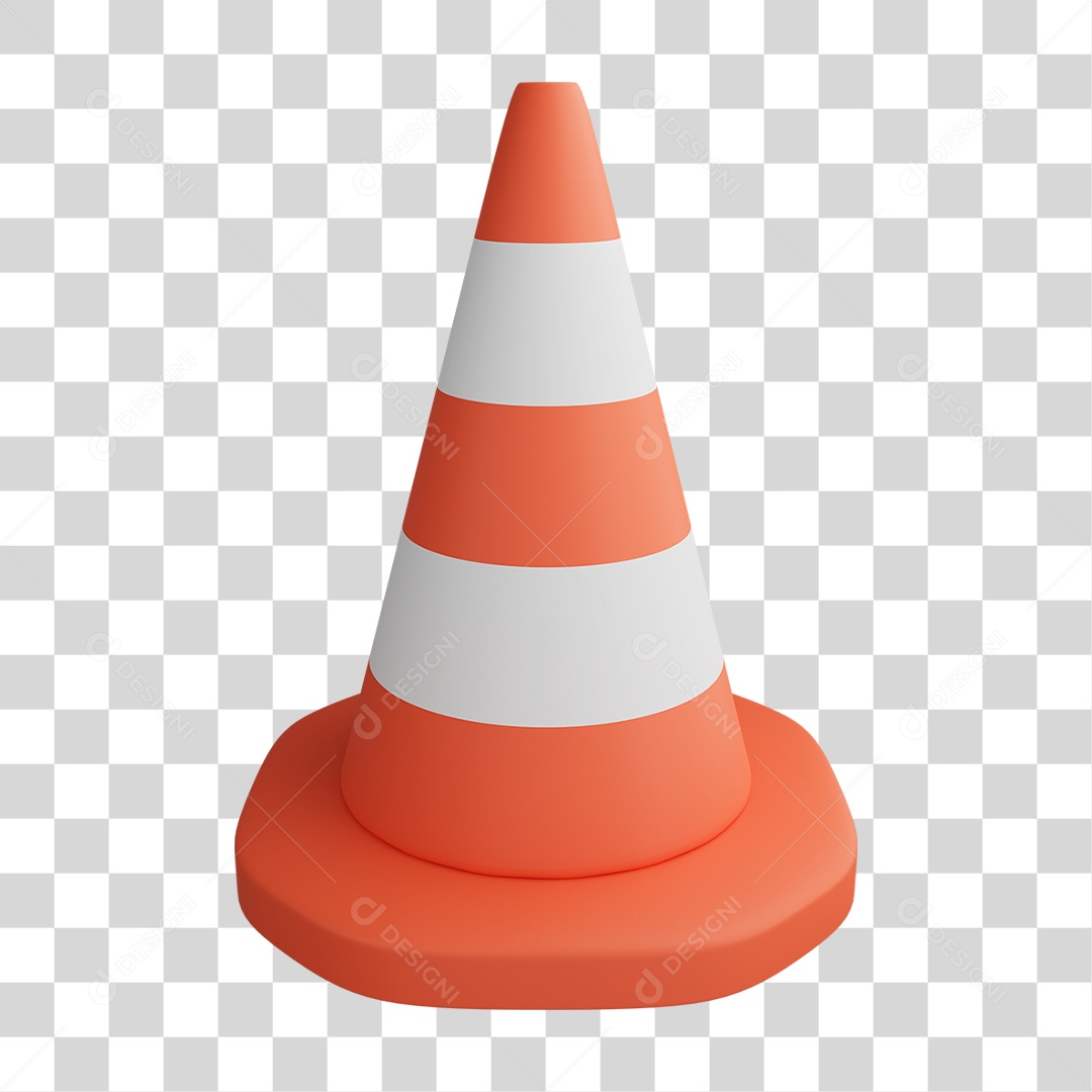 Cone de Trânsito PNG Transparente