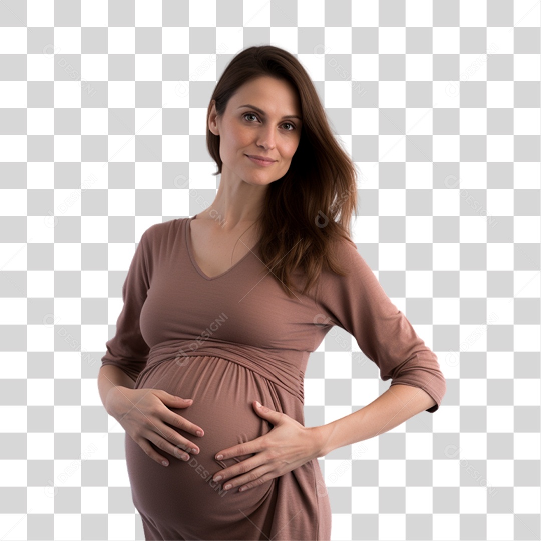Mulher Gravida Gestante PNG Transparente