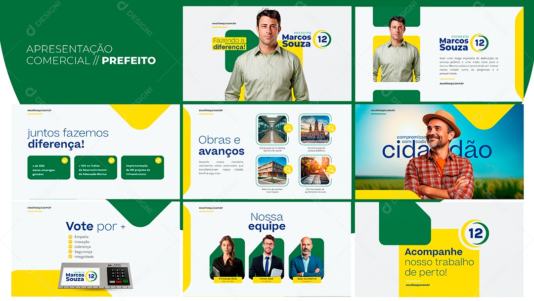 Apresentação Comercial Prefeito PSD Editável