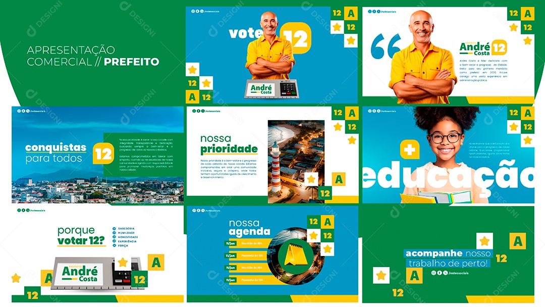 Apresentação Comercial Prefeito PSD Editável