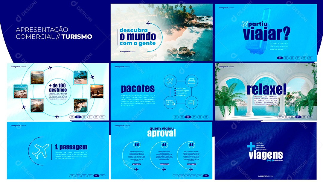 Editable Tourism PSD Business Presentation