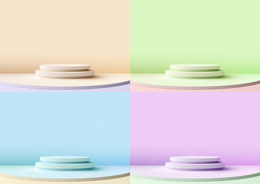 Modelo de Pódio Vetor EPS Editável