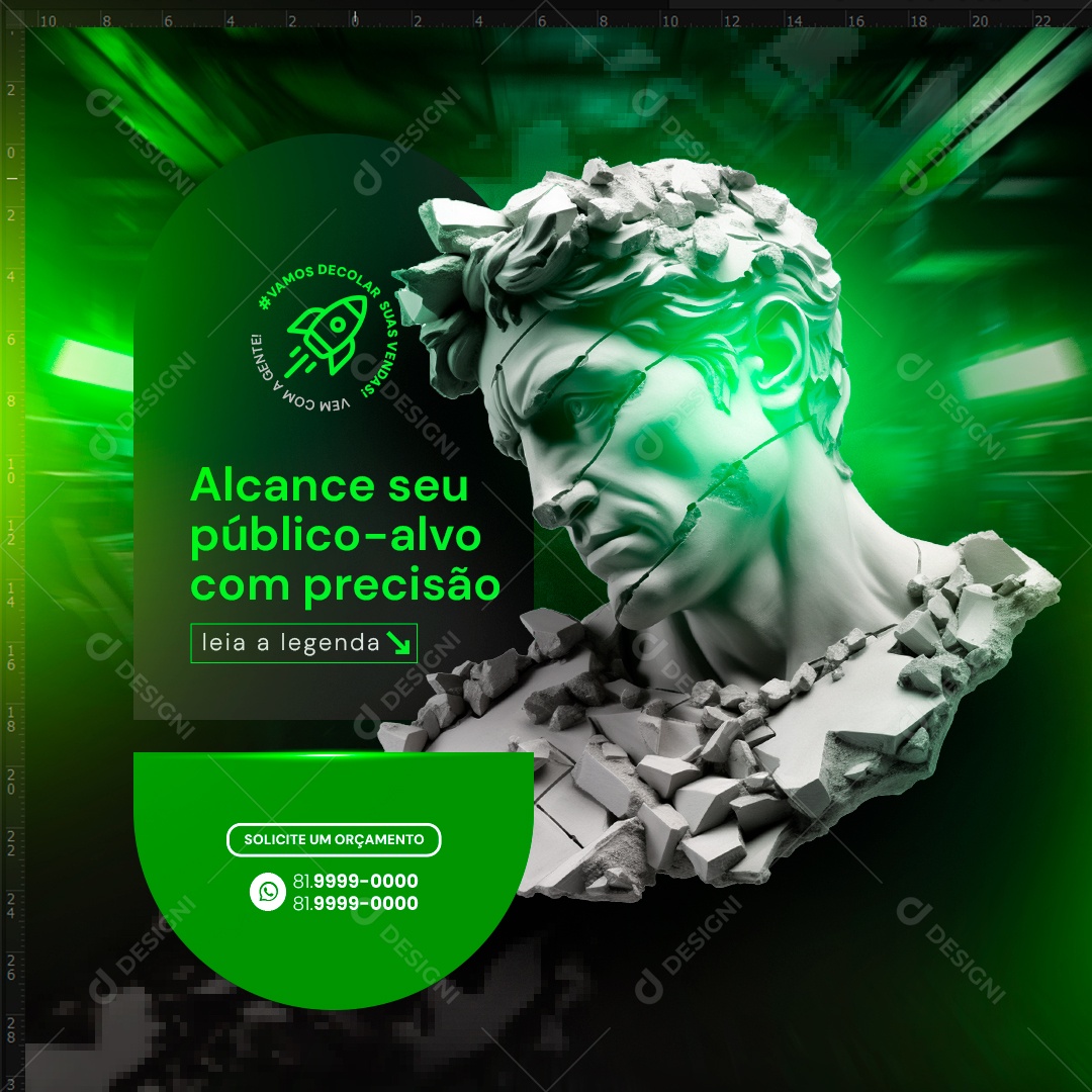 Alcance seu Público-Alvo com Precisão Social Media PSD Editável