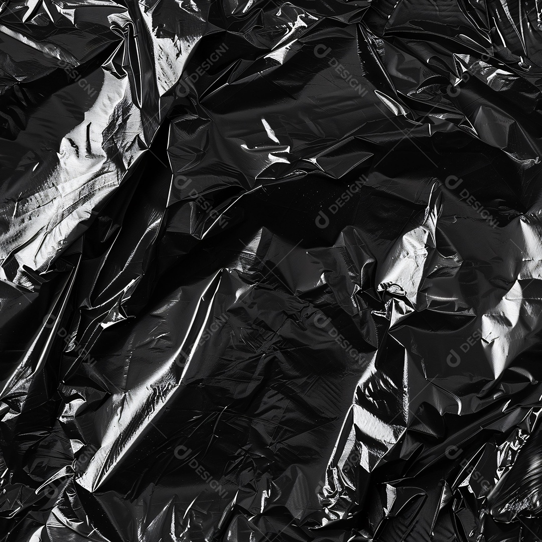 Textura de saco Plástico Preto