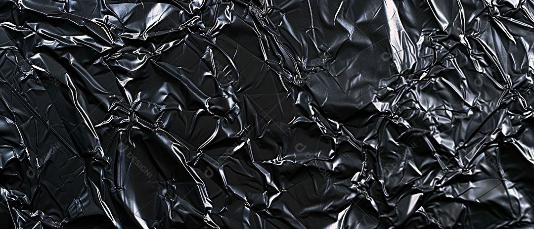 Textura de saco Plástico Preto