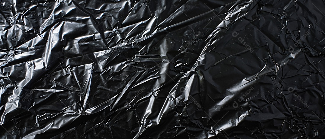 Textura de saco Plástico Preto