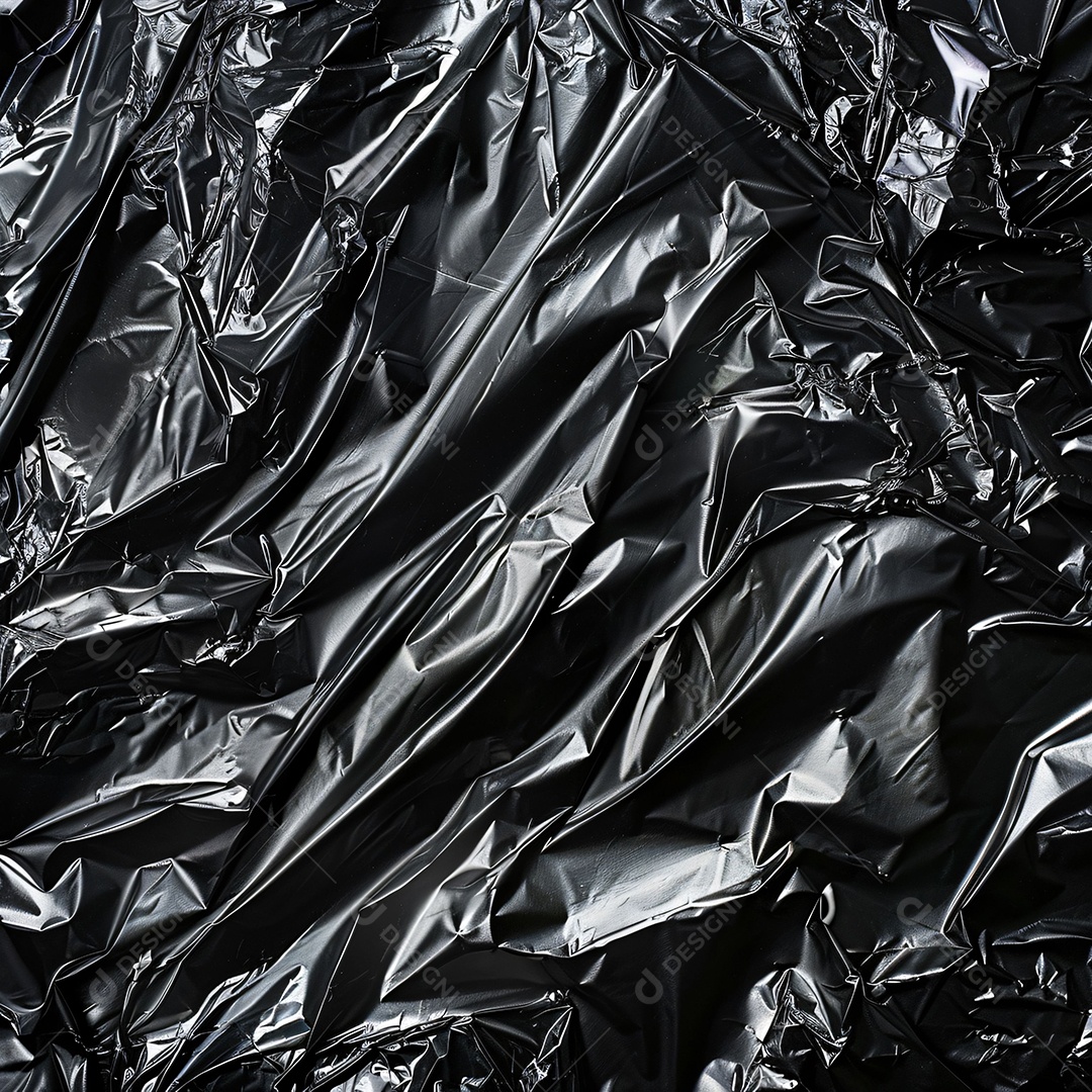 Textura de saco Plástico Preto