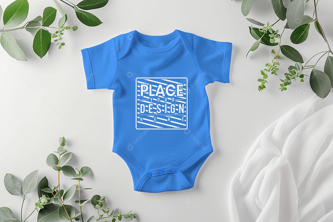 Mockup de Body Bebê PSD Editável