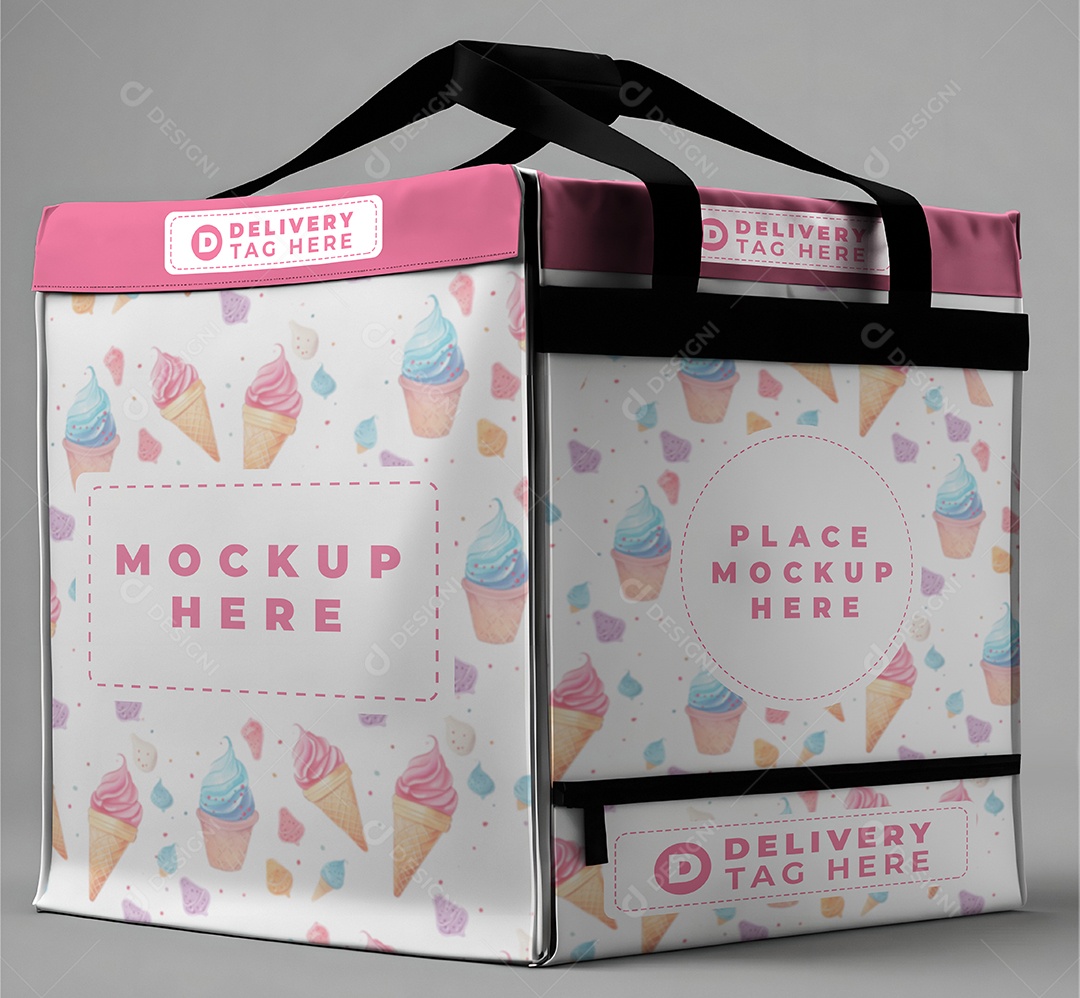 Mockup de Caixa de Delivery PSD Editável