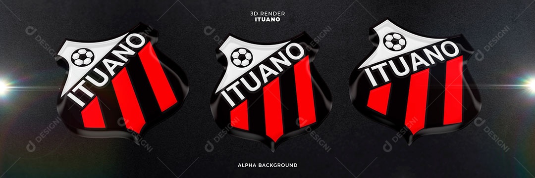 Emblema do Ituano Elemento 3D para Composição PSD