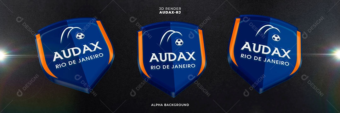 Emblema de Audax RJ Elemento 3D para Composição PSD