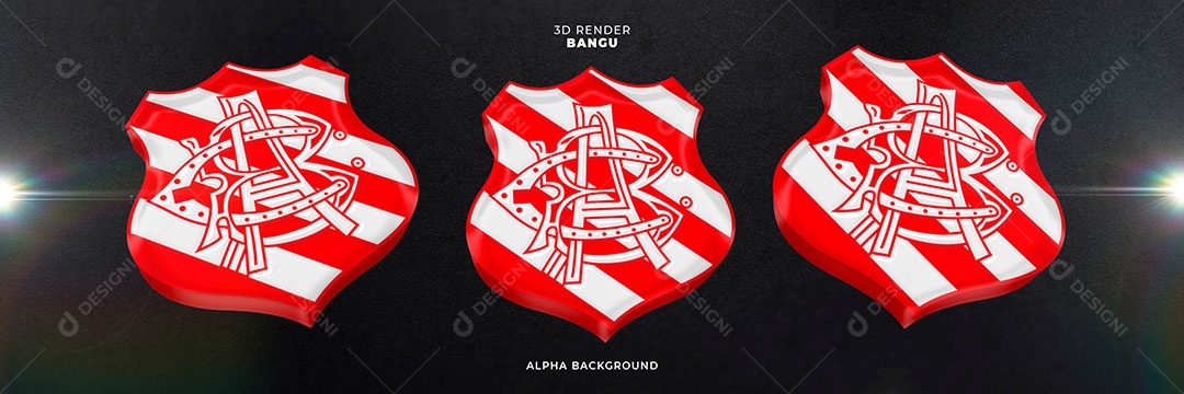 Emblema do Bangu Elemento 3D para Composição PSD