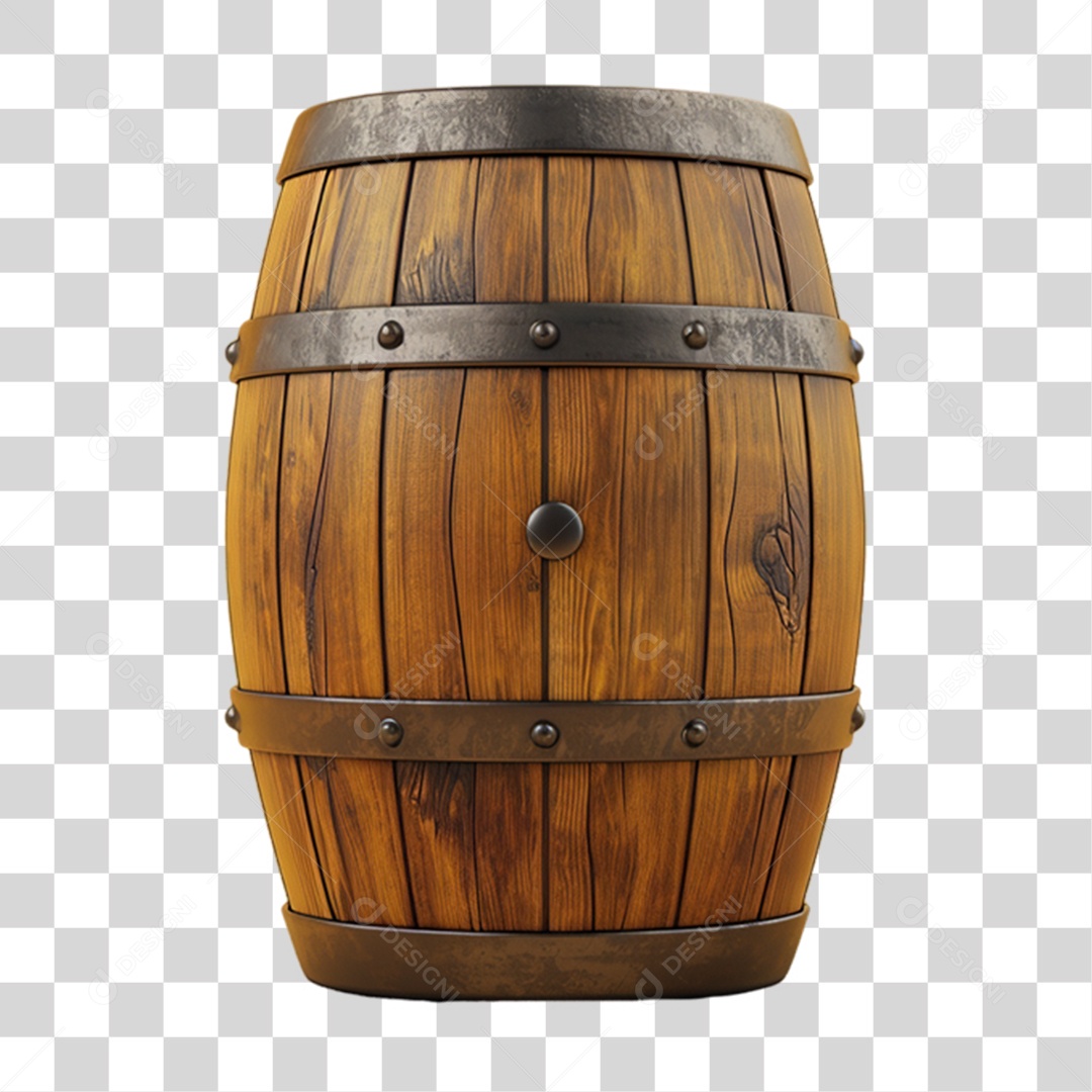 Barril de Madeira Bebida PNG Transparente