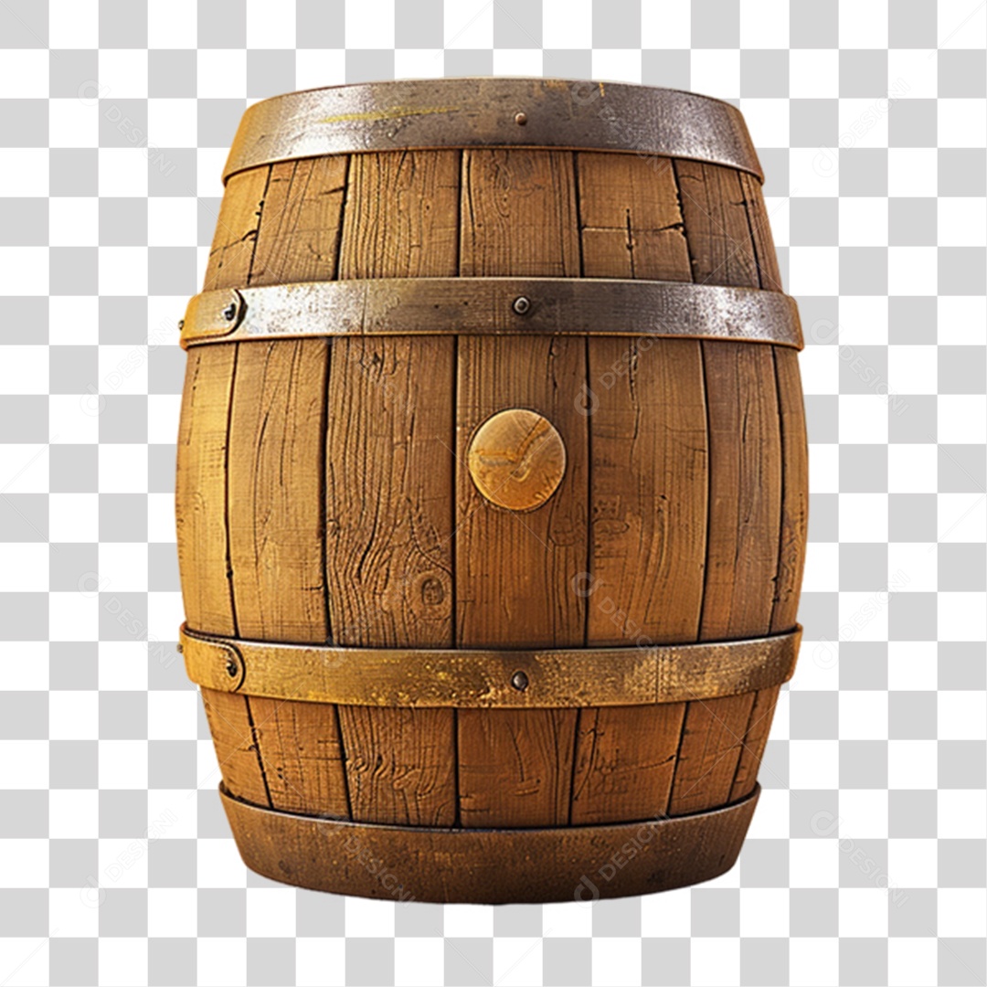 Barril de Madeira Bebida PNG Transparente
