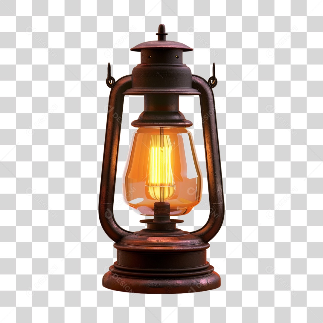 Lampião Lâmpadas Retro Luz Fogo PNG Transparente