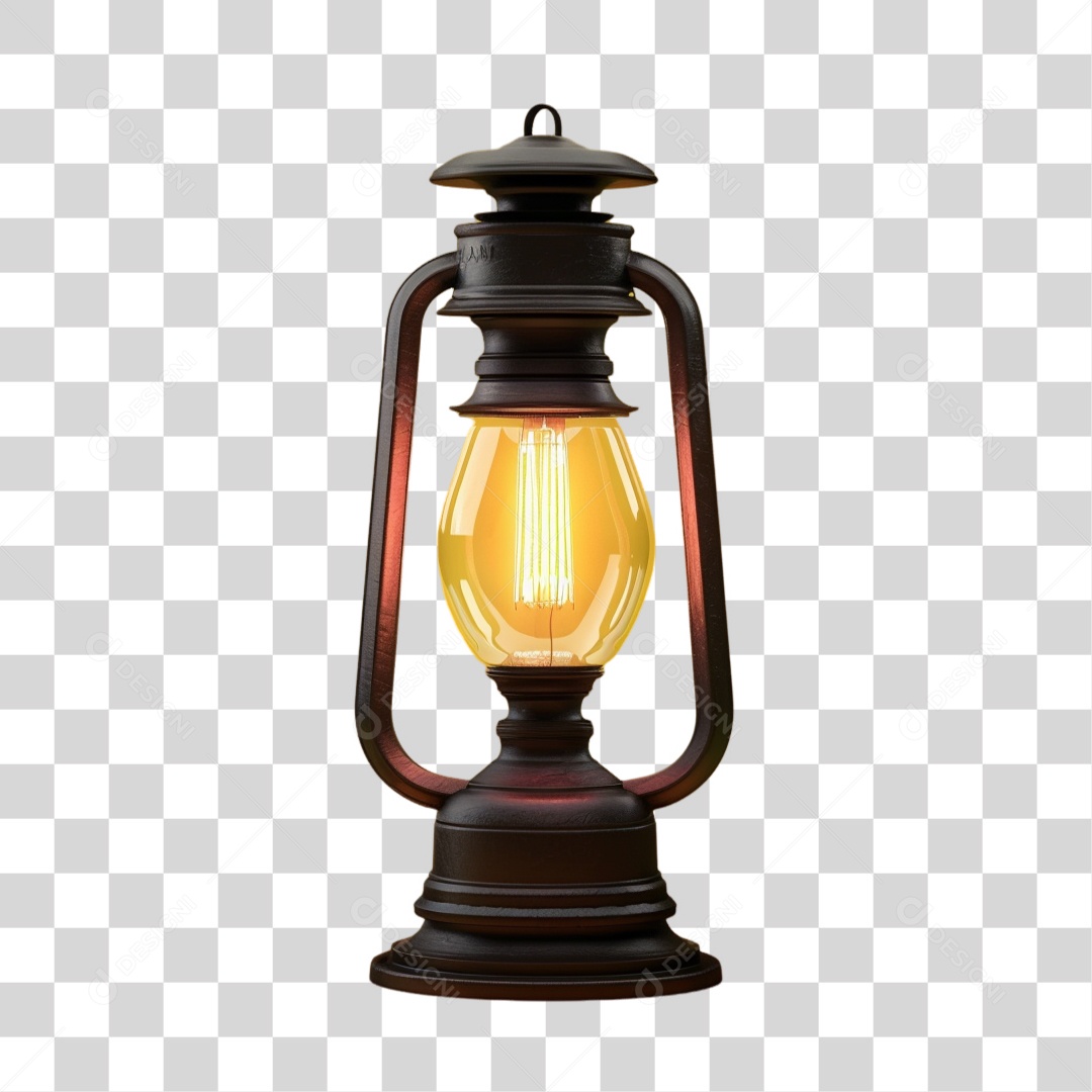 Lampião Lâmpadas Retro Luz Fogo PNG Transparente
