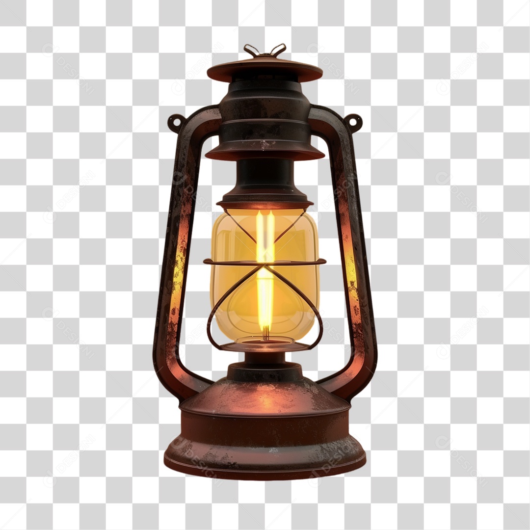 Lampião Lâmpadas Retro Luz Fogo PNG Transparente