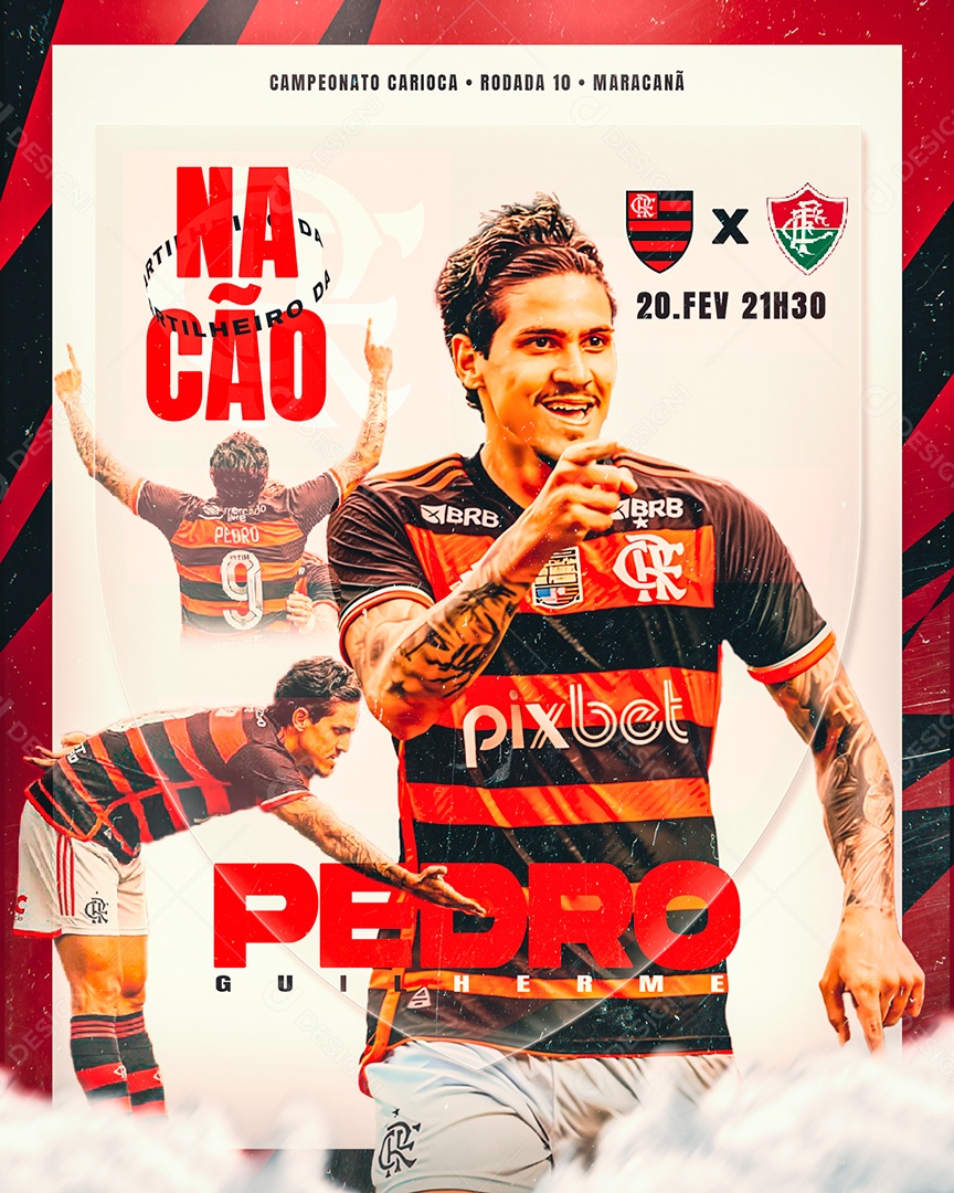 Social Media Jogador de Futebol PSD Editável