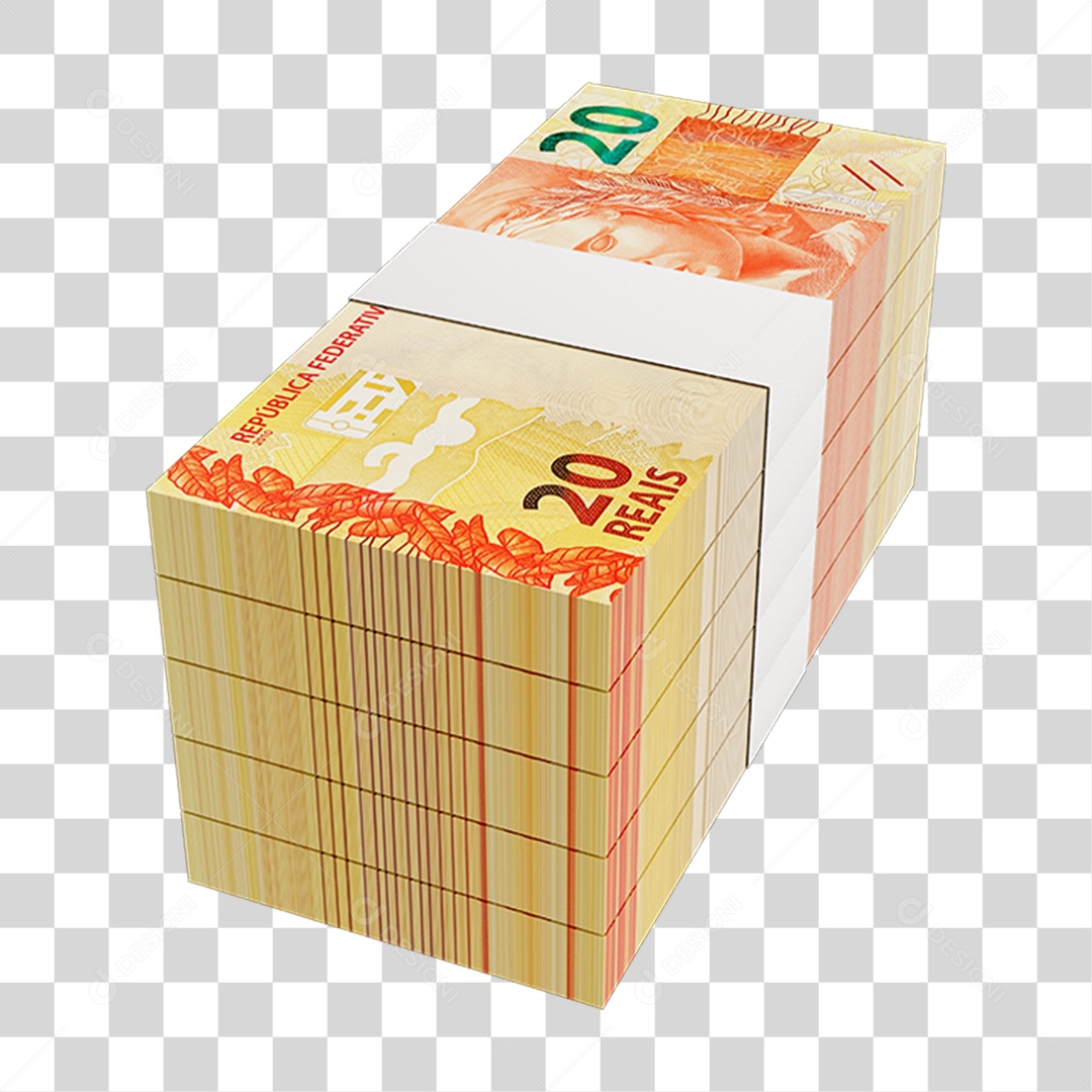 Money Banknote 20 Reais Brazilian Real PNG Transparent
