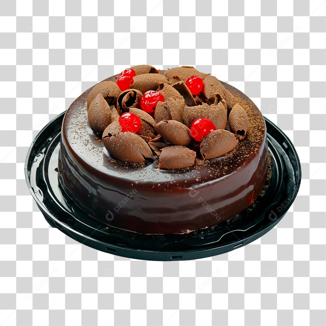 Bolo de Chocolate PNG Transparente