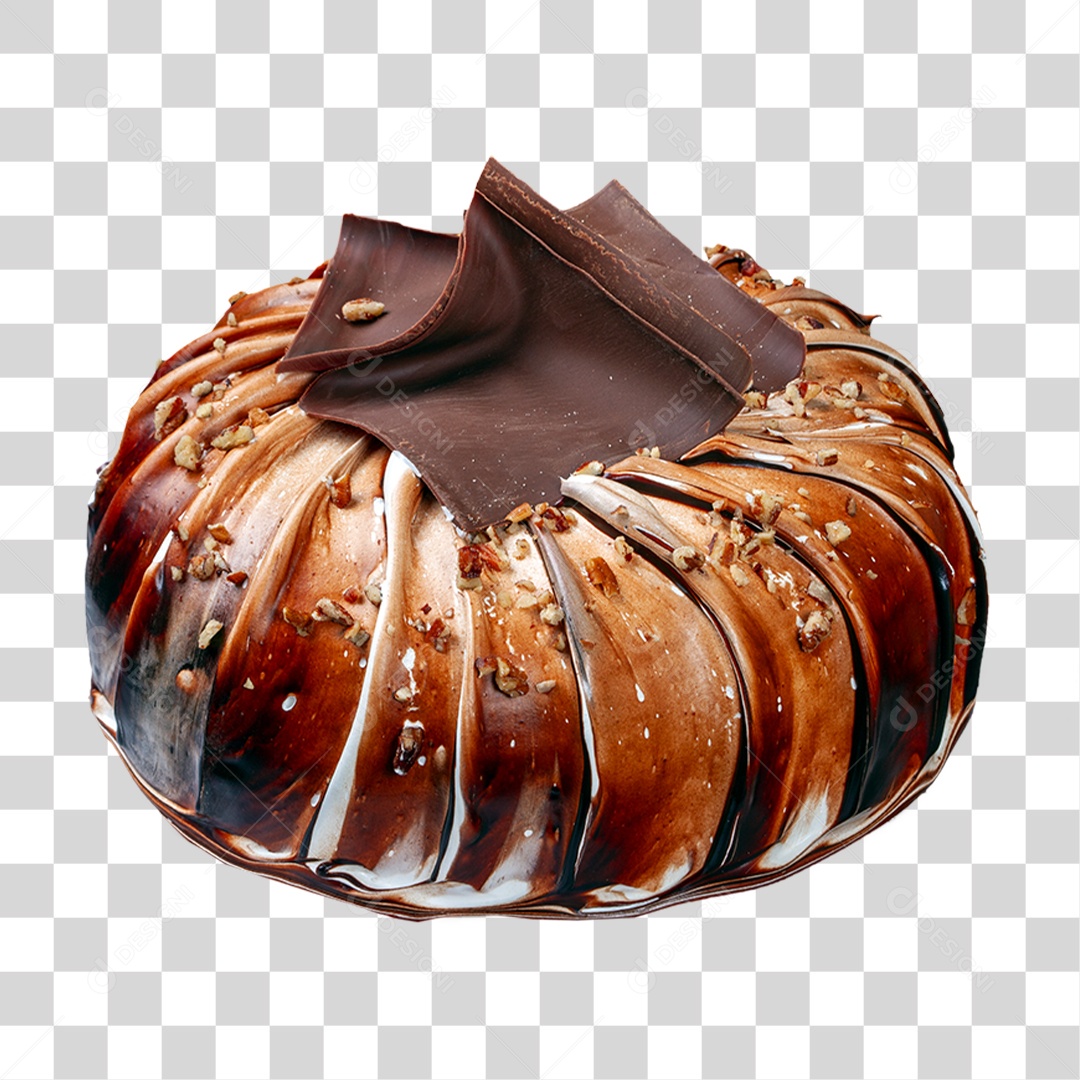 Bolo de Chocolate PNG Transparente