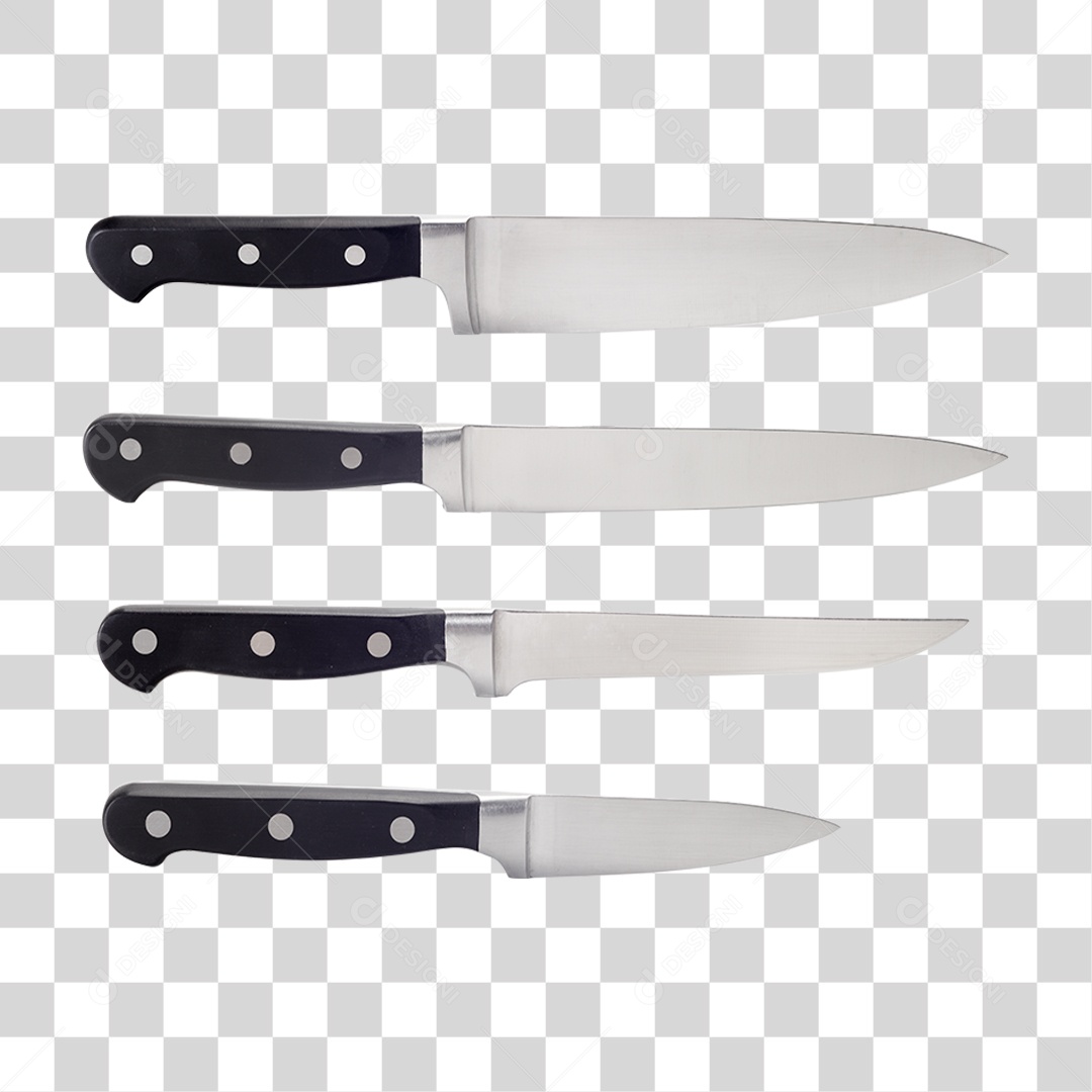 Kit Facas PNG Transparente