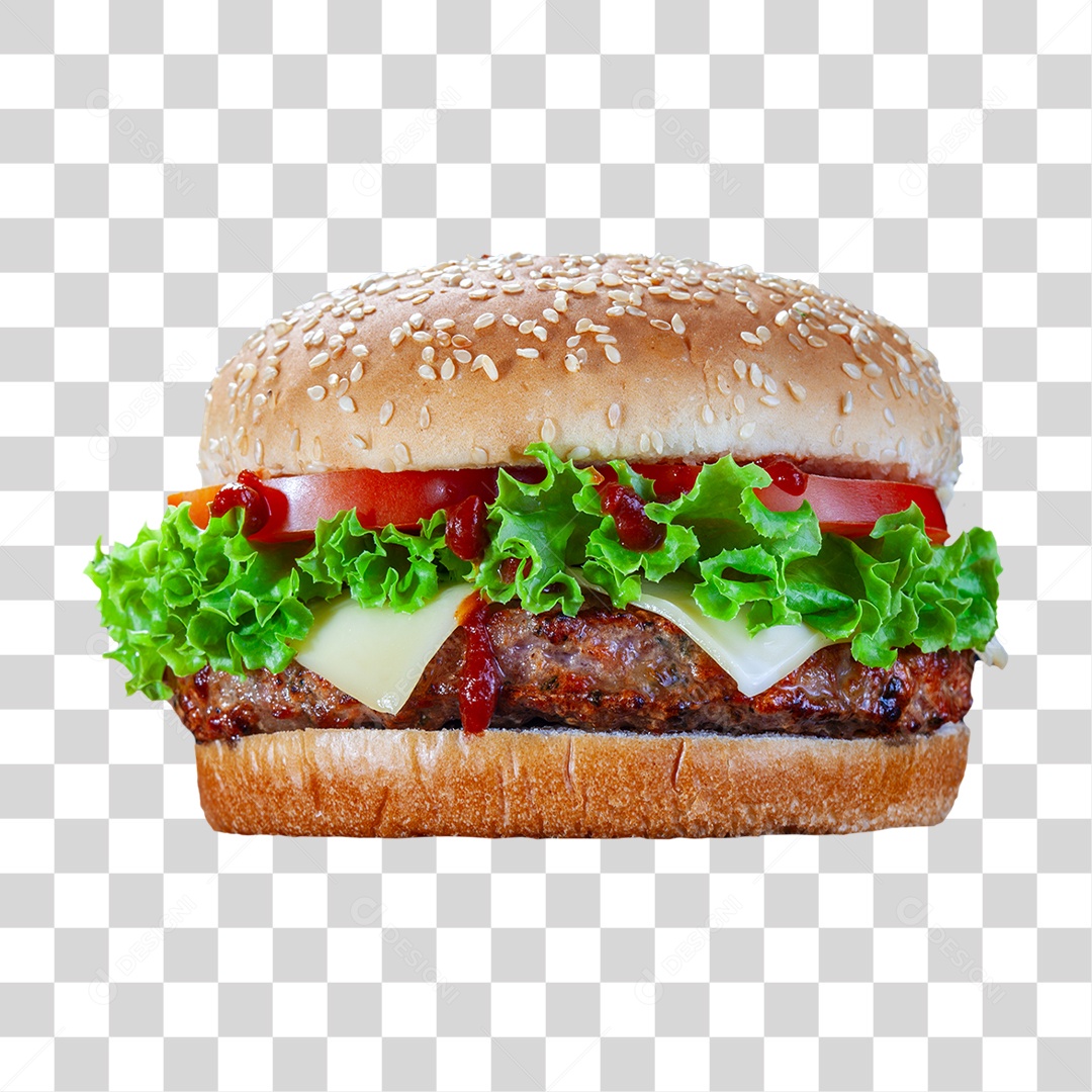 Hambúrguer PNG Transparente