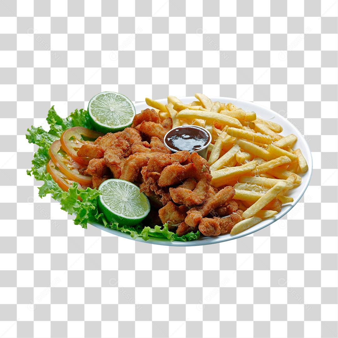 Porções de Batata Frita PNG Transparente