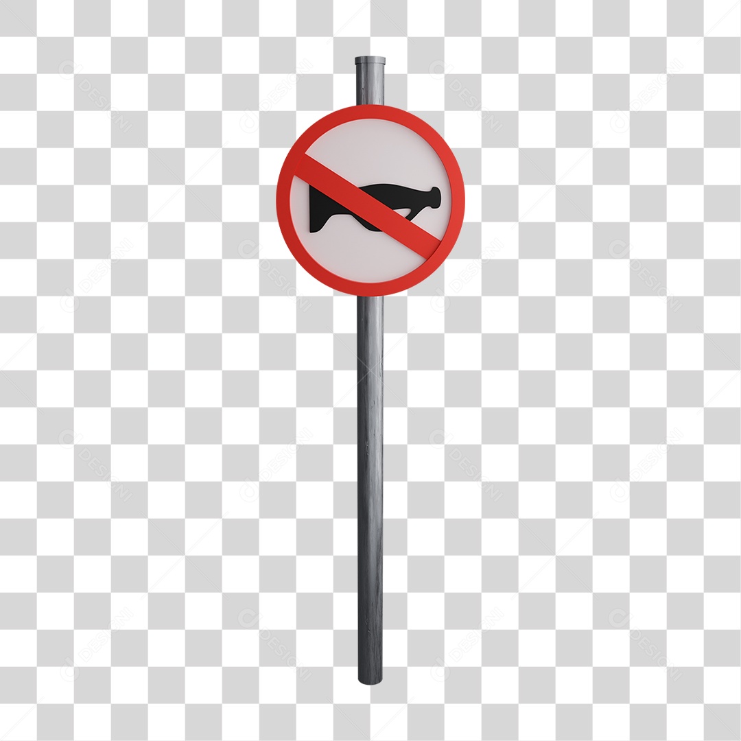 Placa de Sinalização PNG Transparente