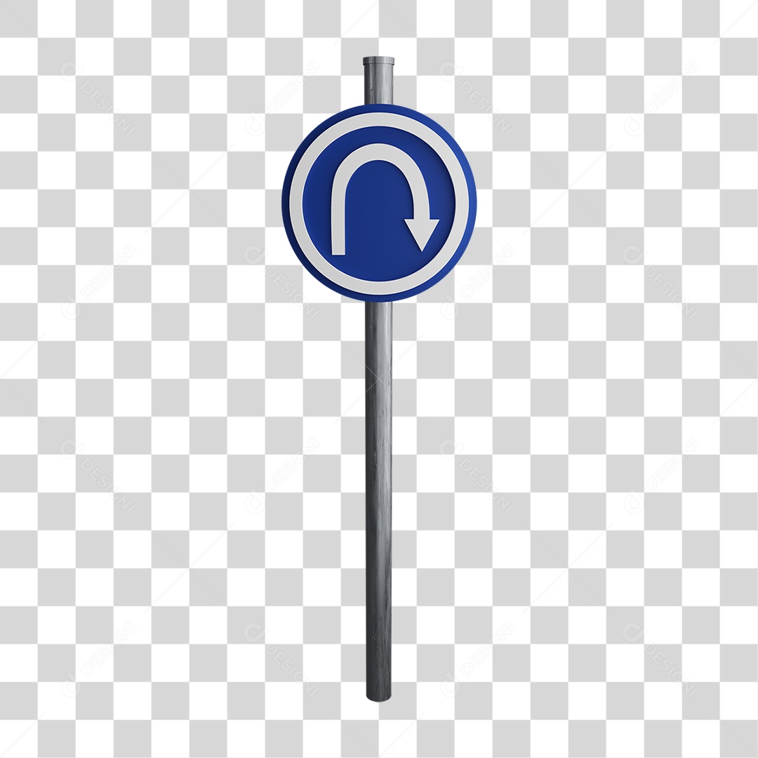 Placa de Retorno PNG Transparente