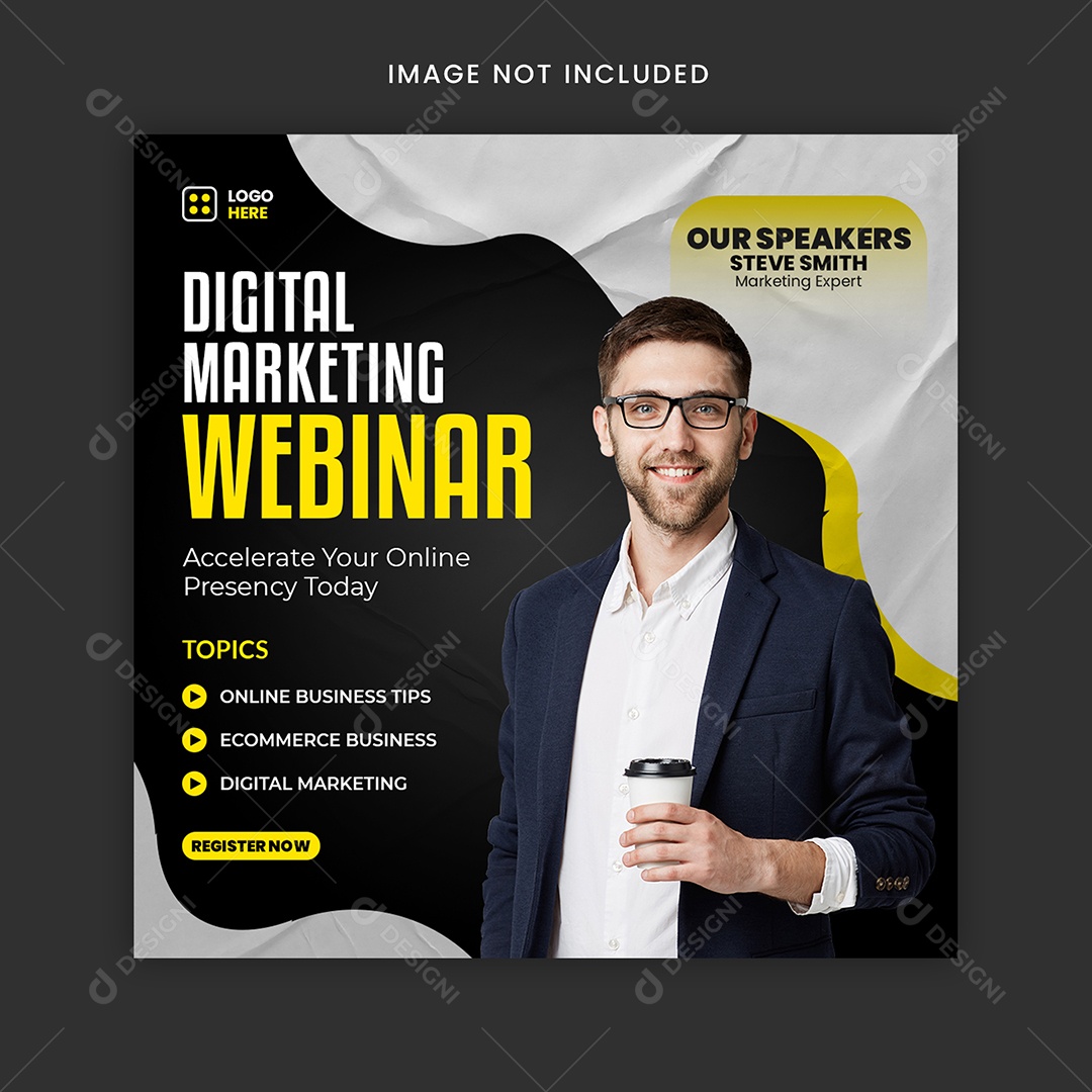 Marketing Webinar Social Media PSD