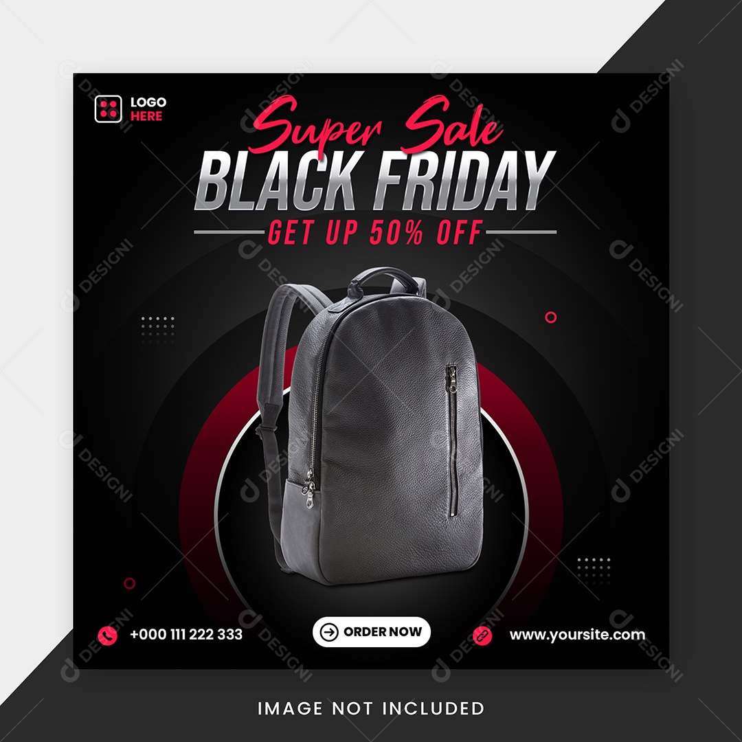 Super Black Friday Social Media PSD Editável