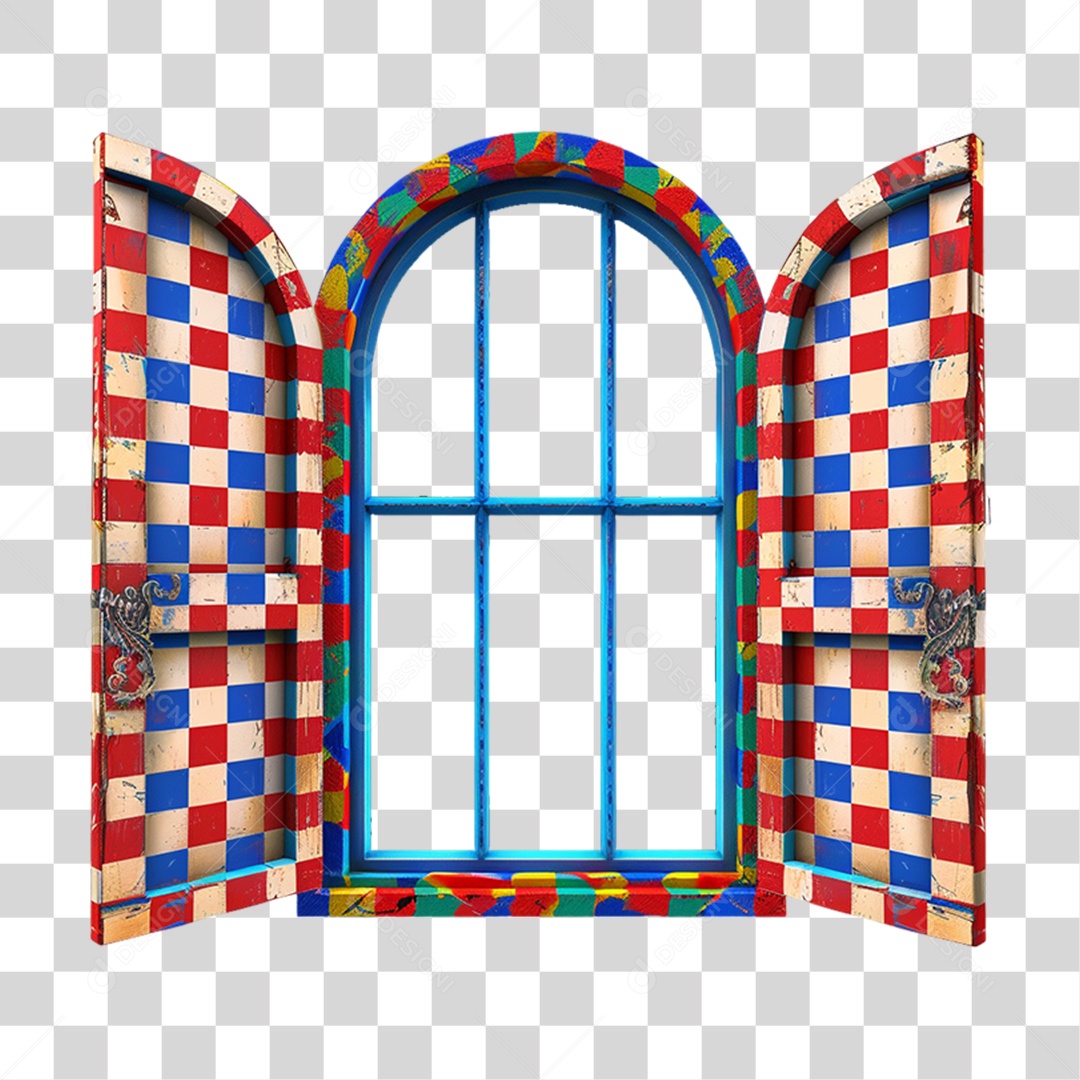 Janela Colorida PNG Transparente