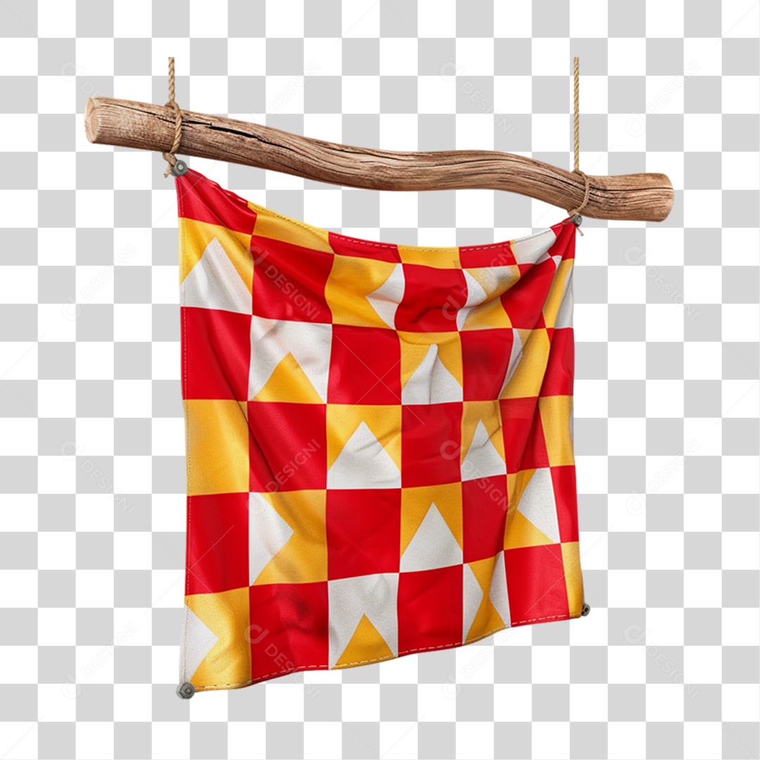 Bandeira de Festa Junina PNG Transparente