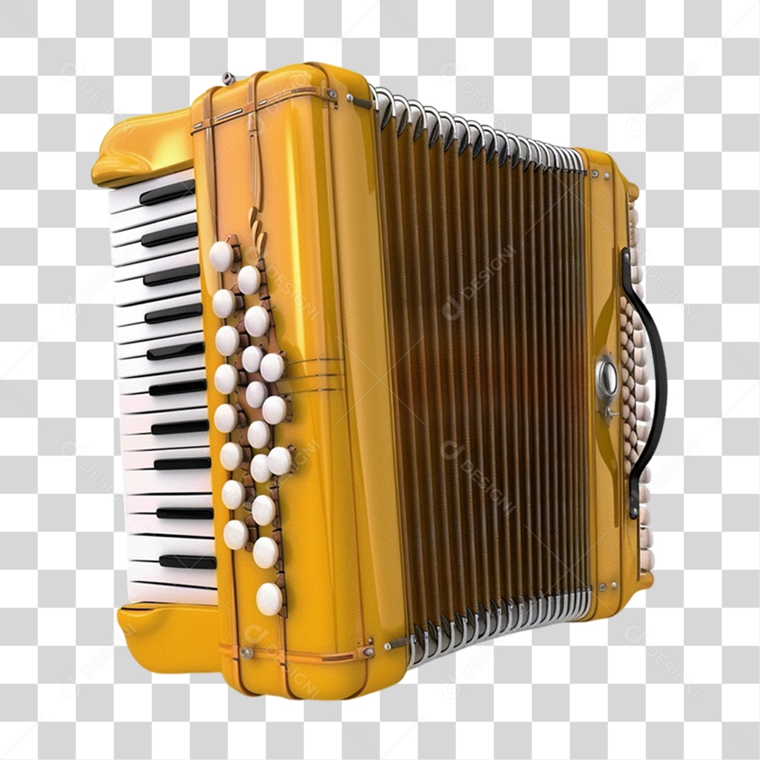 Instrumento Musical Sanfona PNG Transparente