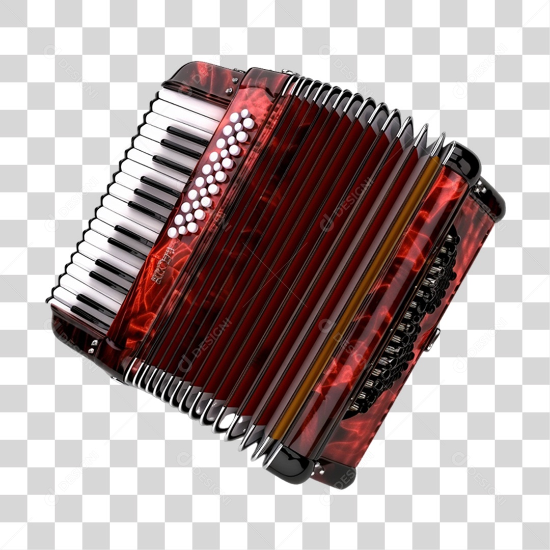 Instrumento Musical Sanfona PNG Transparente