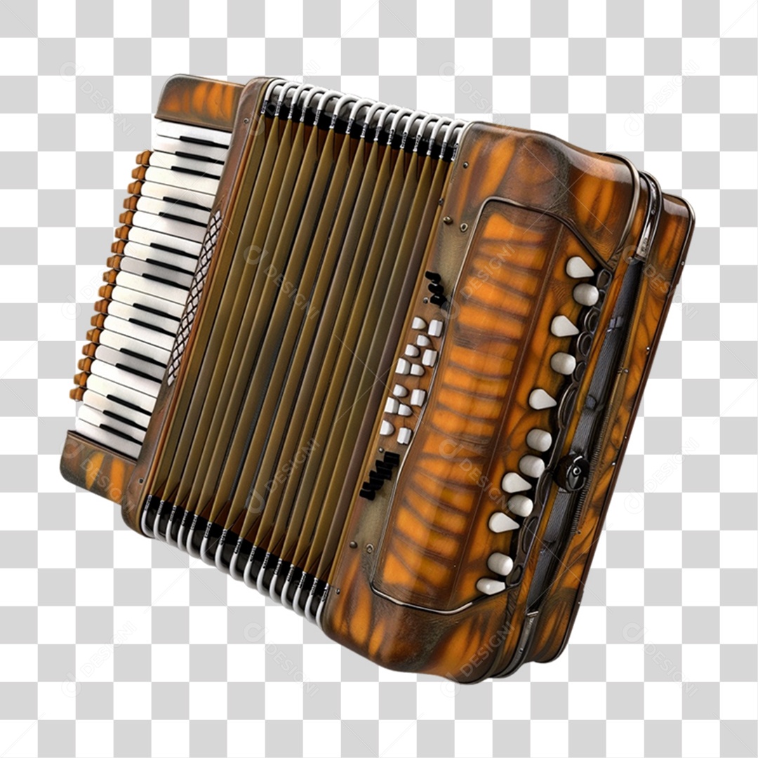 Instrumento Musical Sanfona PNG Transparente