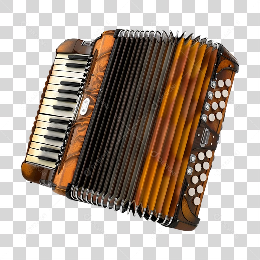 Instrumento Musical Sanfona PNG Transparente