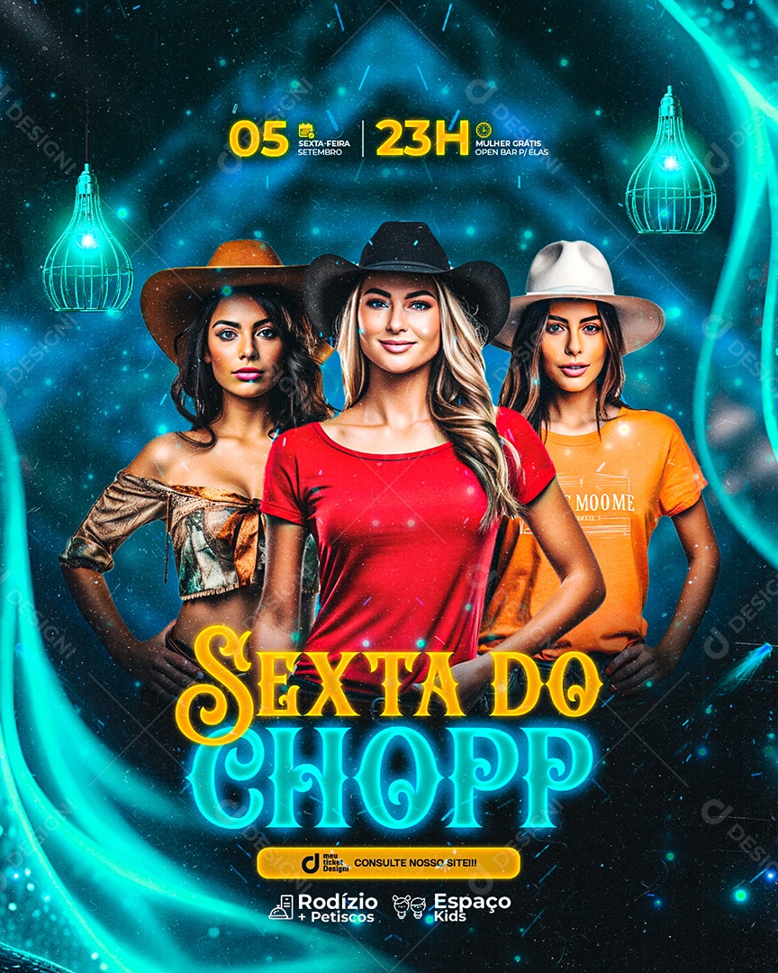 Flyer Sexta do Chopp Social Media PSD Editável