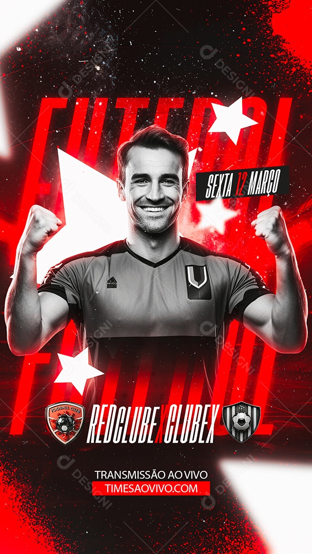 Story Flyer Futebol Sexta Reclube Clubex Social Media PSD Editável