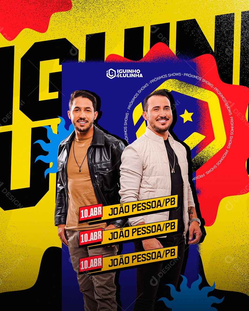 Flyer Iguinho e Lulinha Social Media PSD Editável