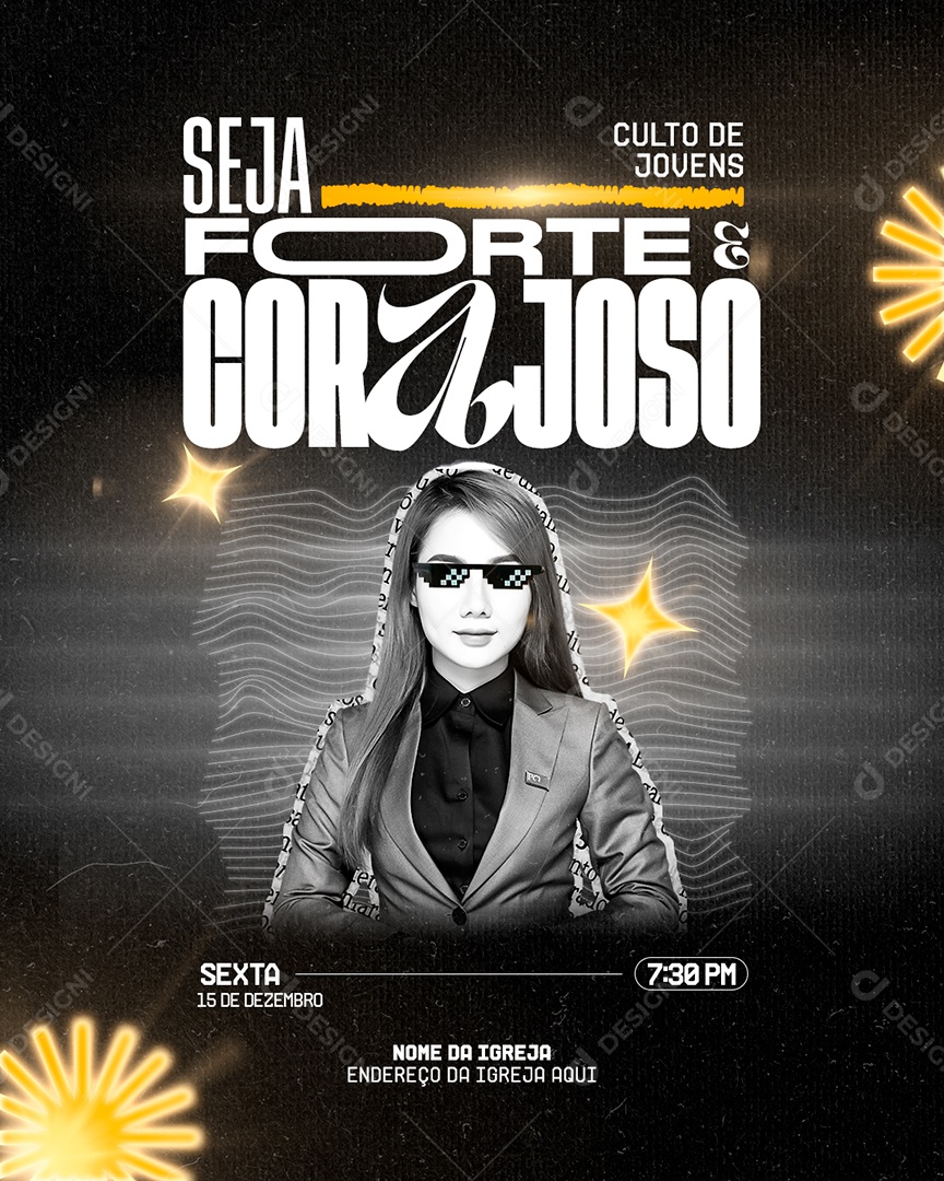 Gospel Youth Worship Social Media PSD Editable