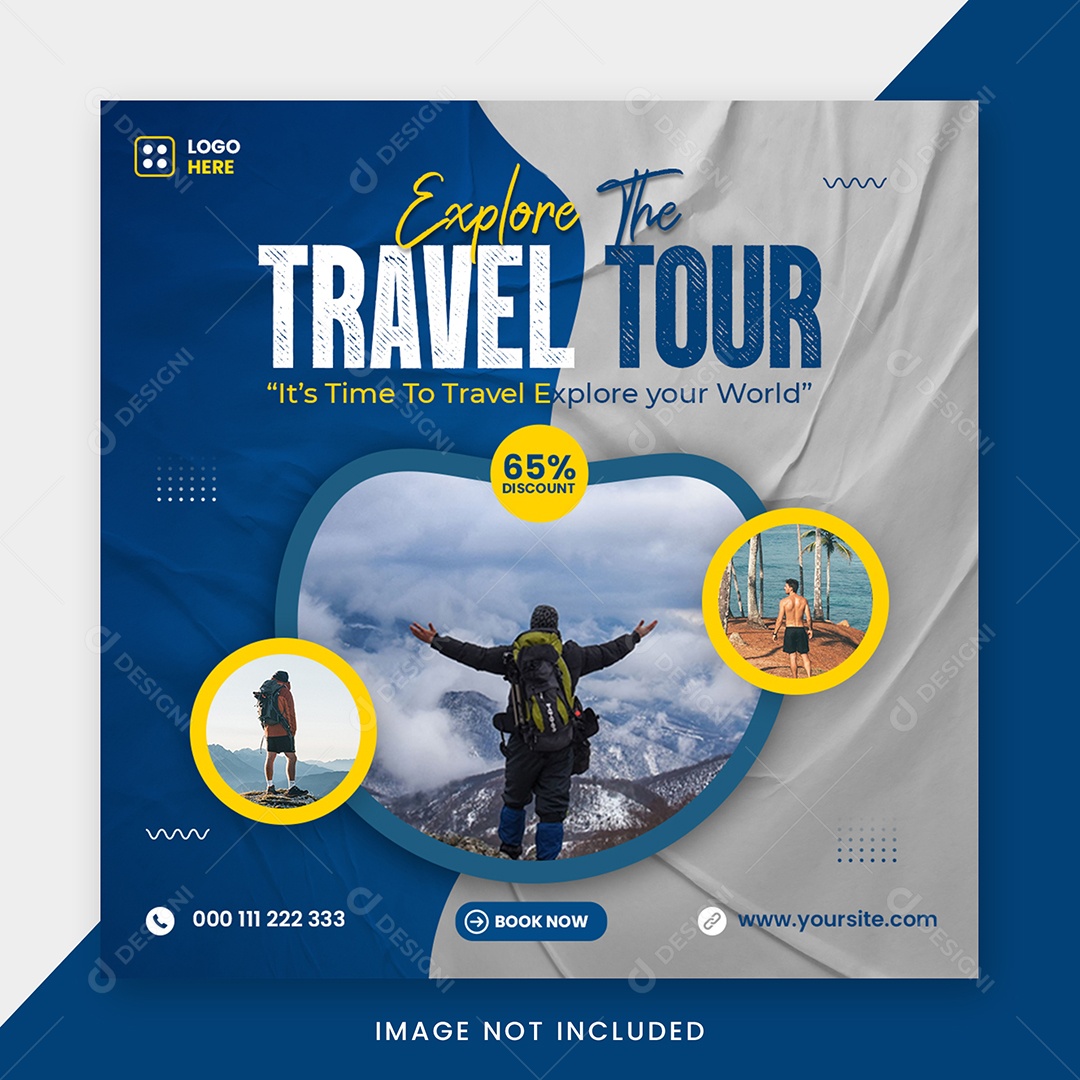 Agência de Viagem Social Media PSD Editável