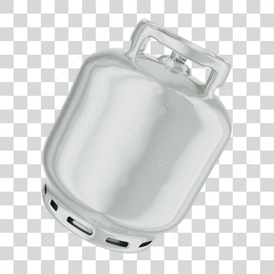 Elemento 3D Botijão de Gás PNG Transparente