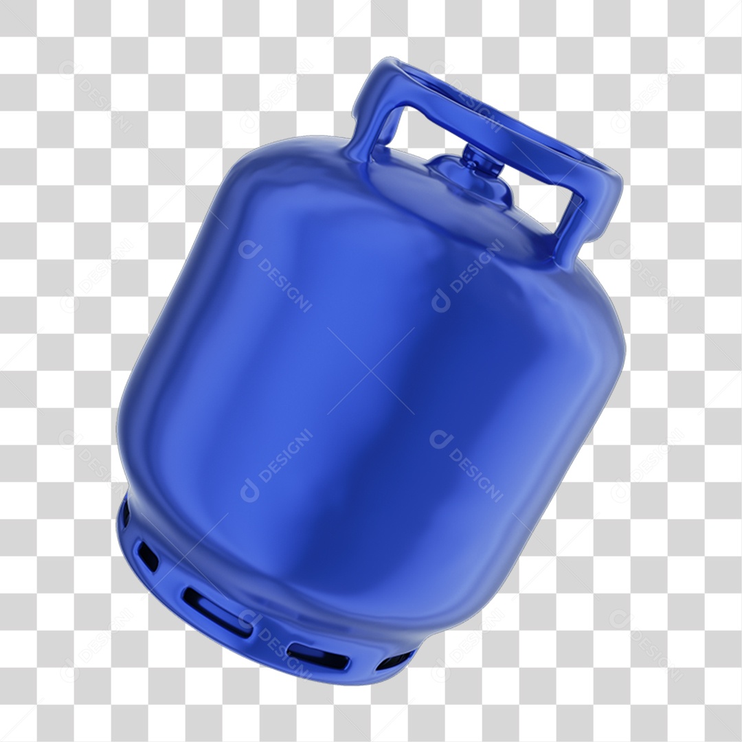 Elemento 3D Botijão de Gás PNG Transparente