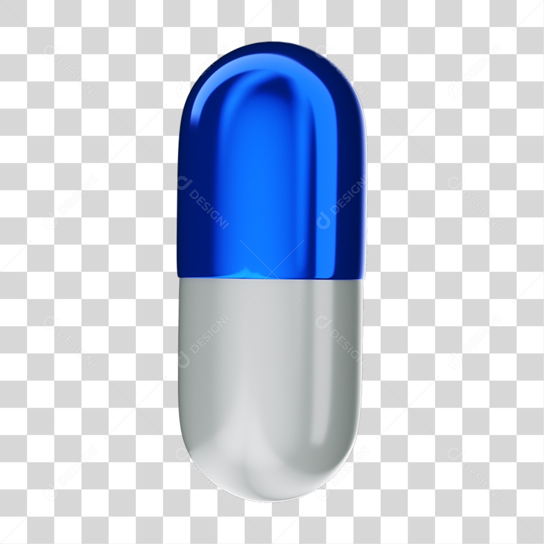 Elemento 3D Cápsula Remédios PNG Transparente
